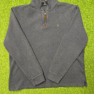 Polo Ralph Lauren Blue Knit Quarter Zip Sweater